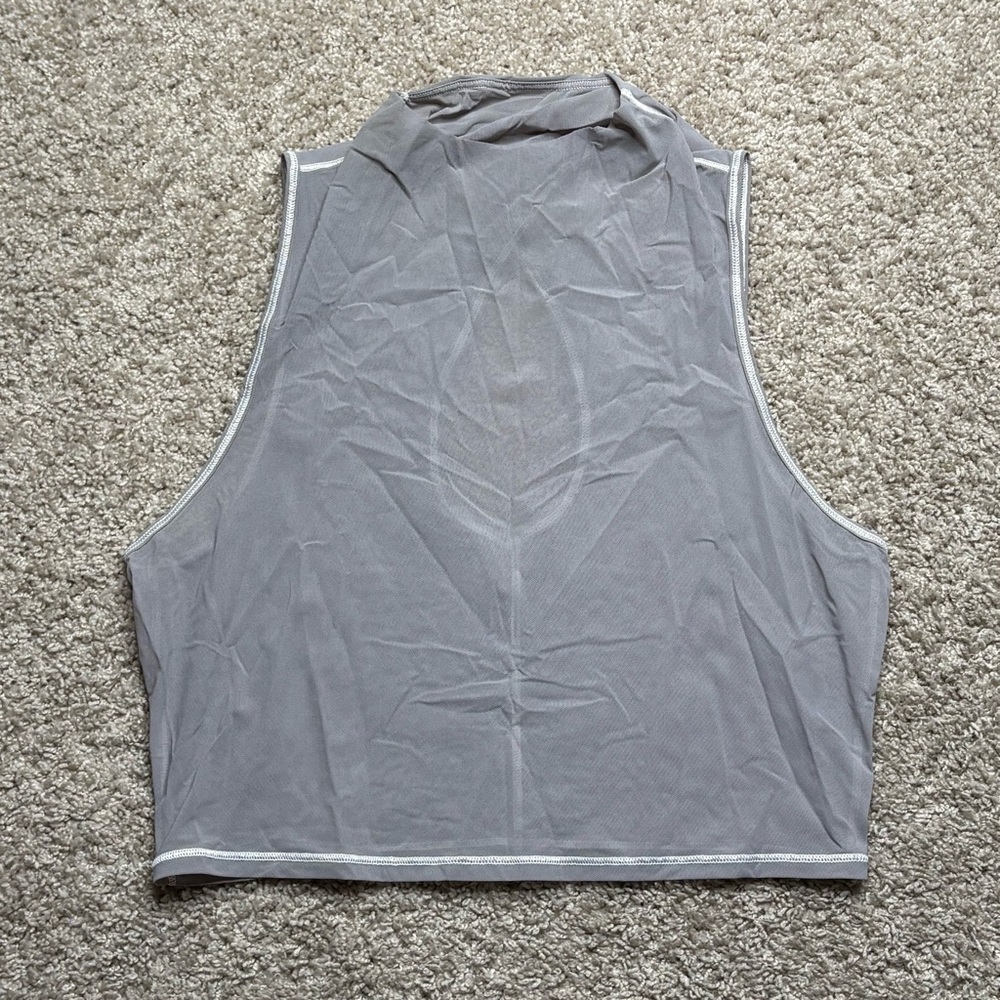 Lululemon Mesh Mock Neck Crop Tank